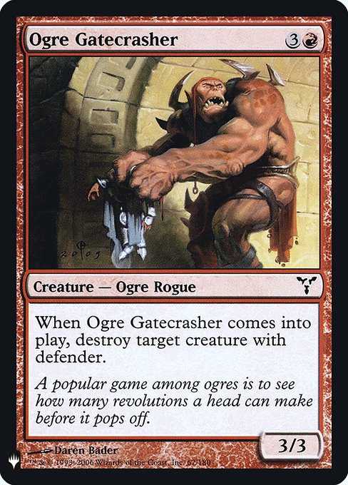 Ogre Gatecrasher (Mystery Booster Retail Edition Foils) Near Mint Foil