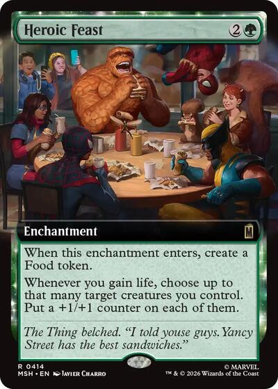 Heroic Feast (Extended Art) (Marvel Super Heroes) Near Mint