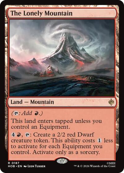 The Lonely Mountain (The Hobbit) Near Mint Foil