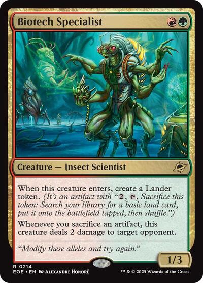 Biotech Specialist (Edge of Eternities) Near Mint Foil