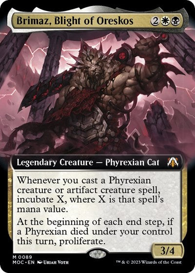 Brimaz, Blight of Oreskos (Extended Art) (Commander: March of the Machine) Near Mint Foil