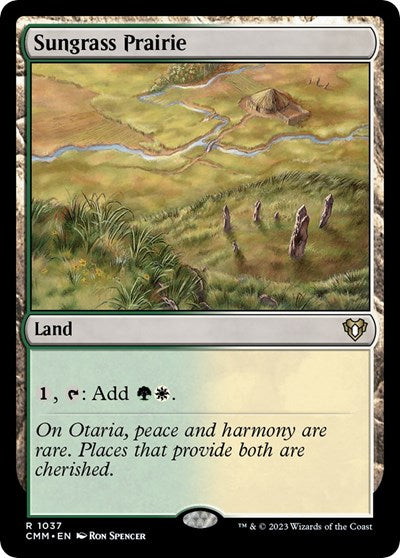 Sungrass Prairie (Commander Masters) Near Mint