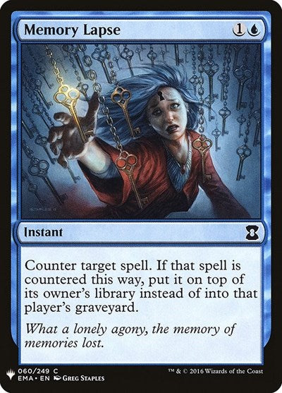 Memory Lapse (Mystery Booster) Near Mint