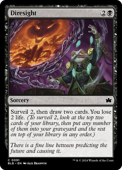 Diresight (Bloomburrow) Near Mint Foil