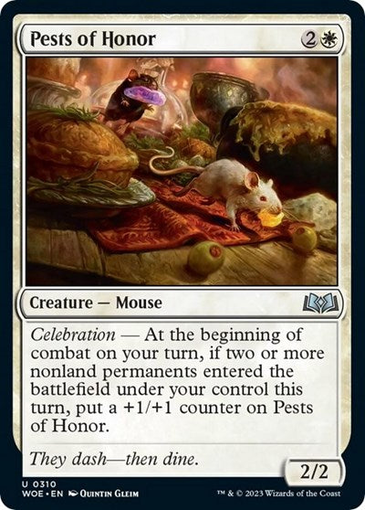 Pests of Honor (Wilds of Eldraine) Near Mint Foil