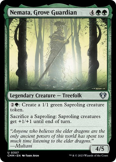 Nemata, Grove Guardian (Commander Masters) Near Mint Foil
