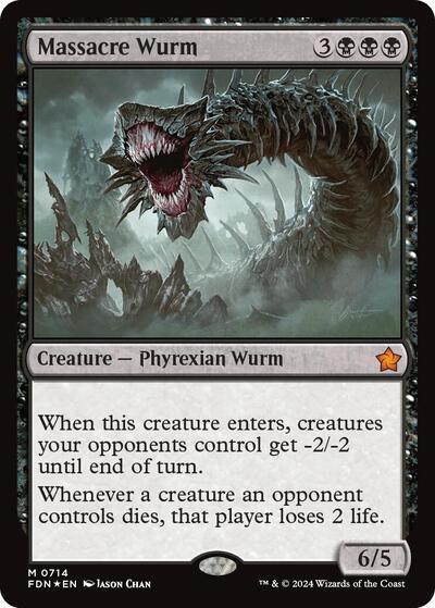 Massacre Wurm (Foundations) Near Mint Foil
