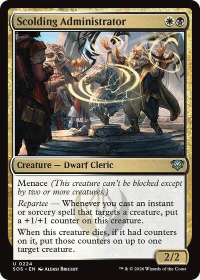 Scolding Administrator (Secrets of Strixhaven) Near Mint Foil