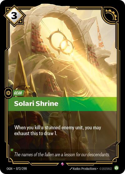 Solari Shrine (Origins) Near Mint Foil