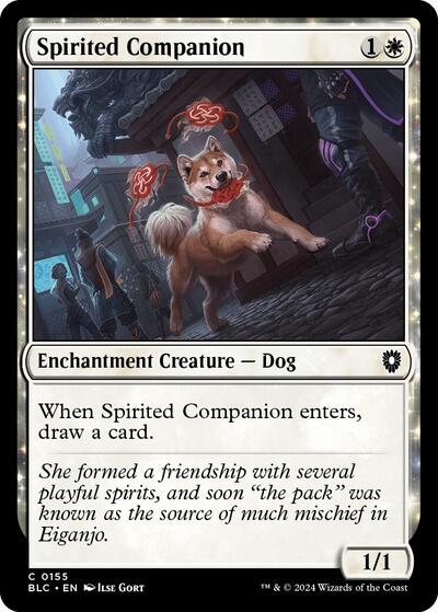 Spirited Companion (Commander: Bloomburrow) Near Mint