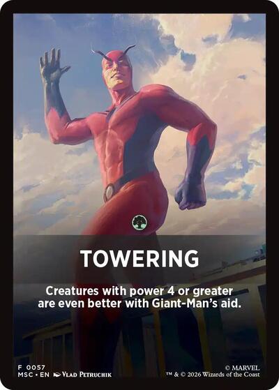 Towering Theme Card (Commander: Marvel Super Heroes) Near Mint
