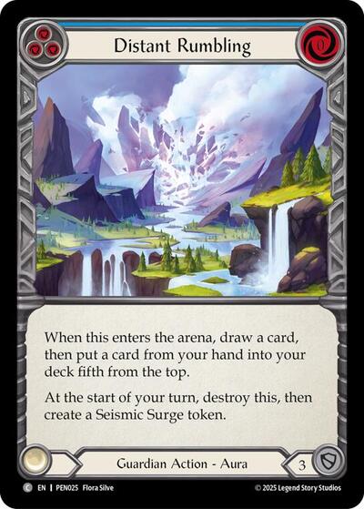 Distant Rumbling (Blue) (Compendium of Rathe) Near Mint Foil