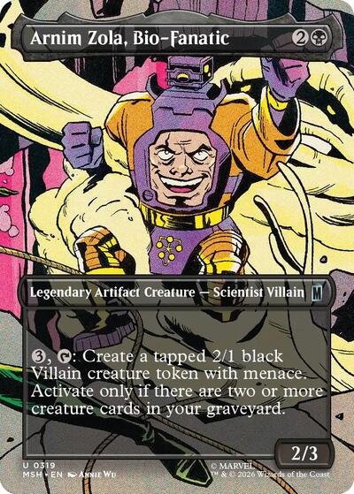Arnim Zola, Bio-Fanatic (Borderless) (Marvel Super Heroes) Near Mint