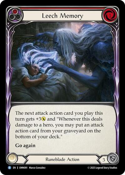Leech Memory (Red) (Omens of the Third Age) Near Mint Foil