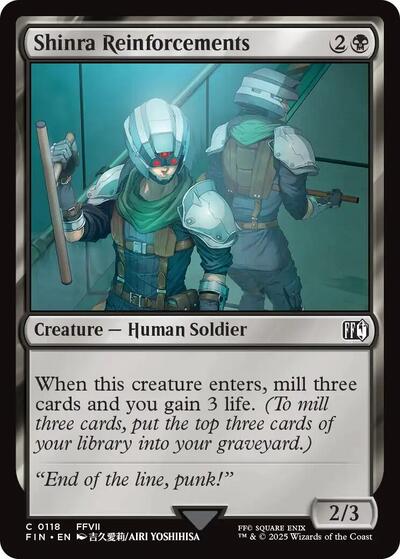 Shinra Reinforcements (Universes Beyond: FINAL FANTASY) Near Mint Foil