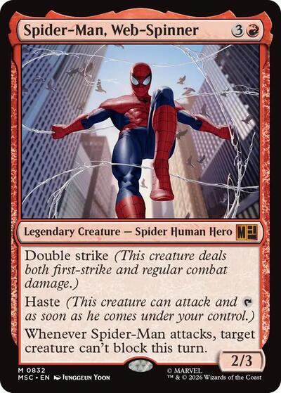 Spider-Man, Web-Spinner (Commander: Marvel Super Heroes) Near Mint Foil