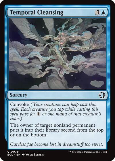 Temporal Cleansing (Lorwyn Eclipsed) Near Mint Foil