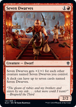 Seven Dwarves (Throne of Eldraine) Near Mint