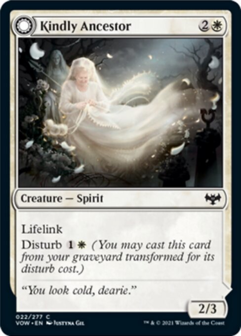Kindly Ancestor / Ancestor's Embrace (Innistrad: Crimson Vow) Near Mint