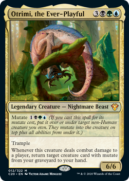 Otrimi, the Ever-Playful (Commander 2020 Ikoria) Light Play Foil