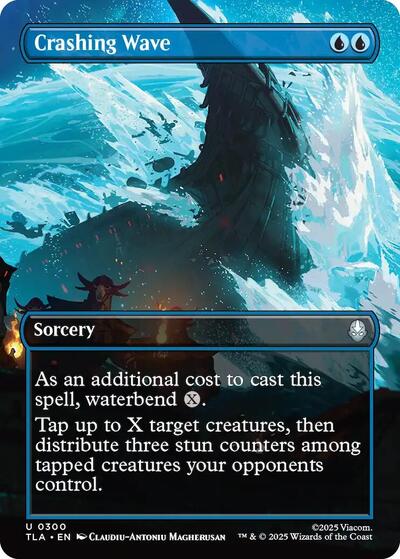 Crashing Wave (Borderless) (Avatar: The Last Airbender) Near Mint Foil
