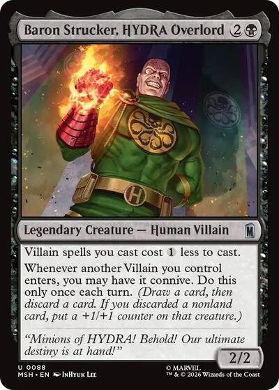 Baron Strucker, HYDRA Overlord (Marvel Super Heroes) Near Mint
