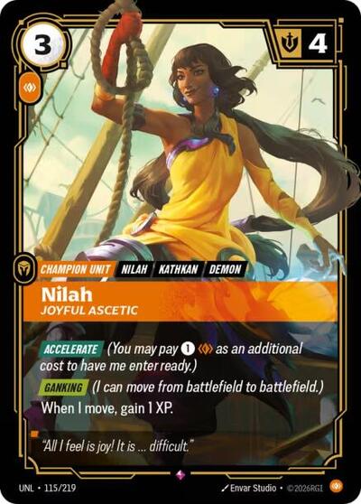 Nilah Joyful Ascetic (Unleashed) Near Mint Foil