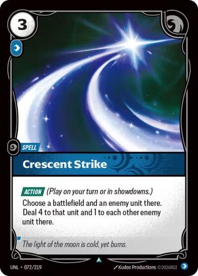 Crescent Strike (Unleashed) Near Mint Foil