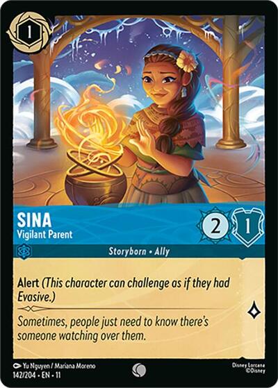 Sina - Vigilant Parent (Winterspell) Near Mint Cold Foil