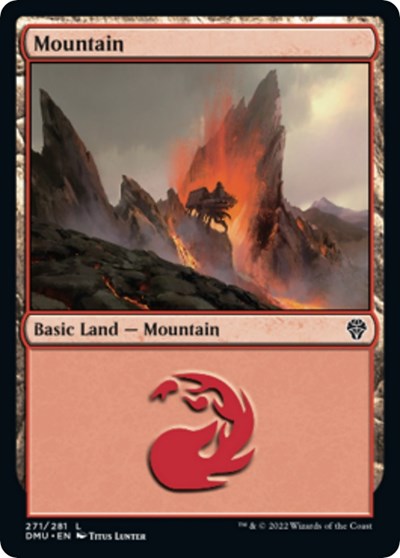 Mountain (271) (Dominaria United) Near Mint Foil