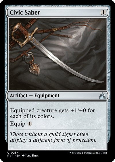Civic Saber (Ravnica Remastered) Near Mint Foil