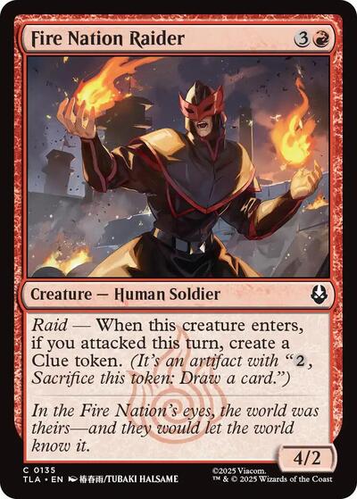 Fire Nation Raider (Avatar: The Last Airbender) Near Mint