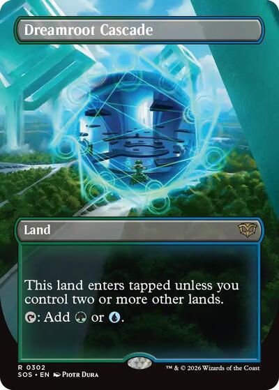 Dreamroot Cascade (Borderless) (Secrets of Strixhaven) Near Mint Foil