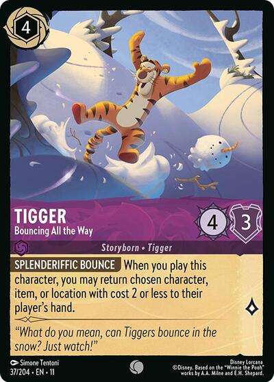 Tigger - Bouncing All the Way (Winterspell) Near Mint
