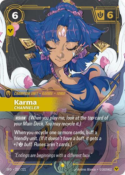 Karma Channeler (Overnumbered) (Spiritforged) Near Mint Foil