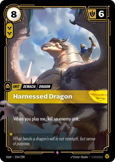 Harnessed Dragon (Origins) Near Mint Foil