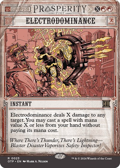 Electrodominance (Outlaws of Thunder Junction: Breaking News) Light Play Foil