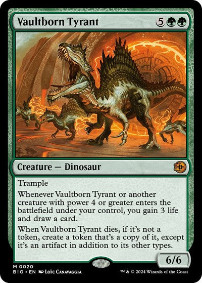 Vaultborn Tyrant (Outlaws of Thunder Junction: The Big Score) Near Mint Foil