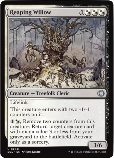 Reaping Willow (Lorwyn Eclipsed) Near Mint
