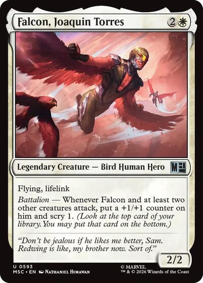 Falcon, Joaquin Torres (Commander: Marvel Super Heroes) Near Mint Foil