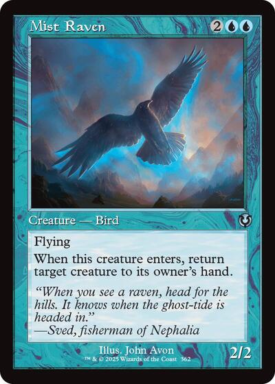 Mist Raven (Retro Frame) (Innistrad Remastered) Near Mint