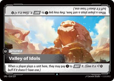 Valley of Idols (Unleashed) Near Mint Foil