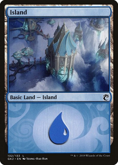 Island (132) (Ravnica Allegiance: Guild Kits) Near Mint