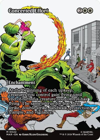 Concerted Effort (Borderless) (Marvel Eternal-Legal) Near Mint Foil