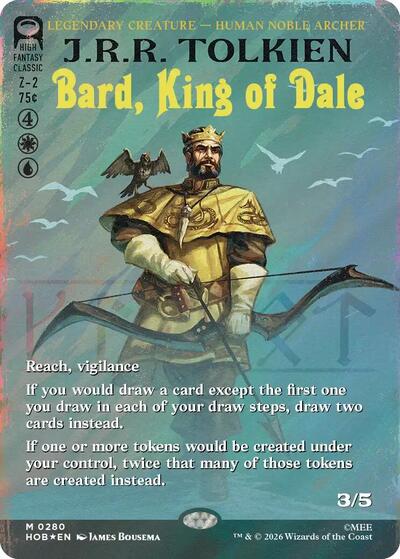 Bard, King of Dale (Borderless) (Surge Foil) (The Hobbit) Near Mint Foil