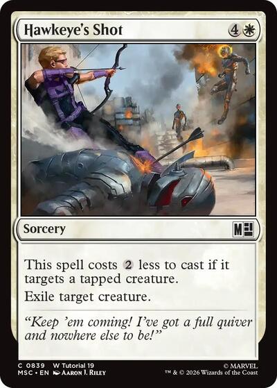Hawkeye's Shot (Commander: Marvel Super Heroes) Near Mint