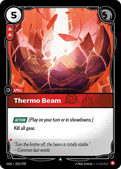 Thermo Beam (Origins) Near Mint Foil