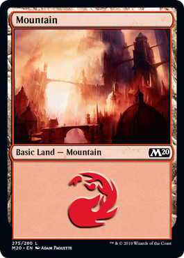 Mountain (275) (Magic 2020 Core Set) Near Mint Foil