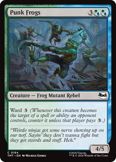 Punk Frogs (Teenage Mutant Ninja Turtles) Near Mint Foil