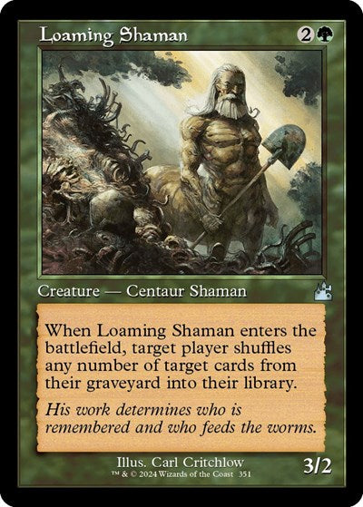 Loaming Shaman (Retro Frame) (Ravnica Remastered) Near Mint Foil